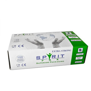 Vinyl Gloves - Clear Powder Free - Size X Large - Pack of 100